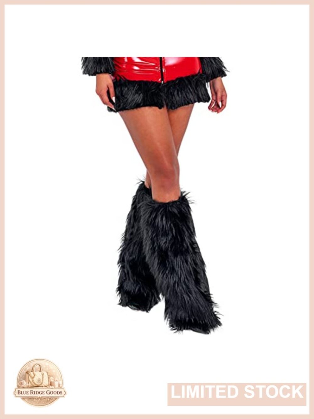 Fluffy Faux Fur Leg Warmers Winter Furry Boot Cuffs Covers